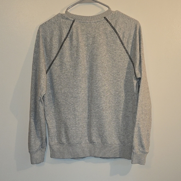 Fila Heather Gray Men's Crewneck Sweater With Embroidery LOT N - Picture 3 of 5